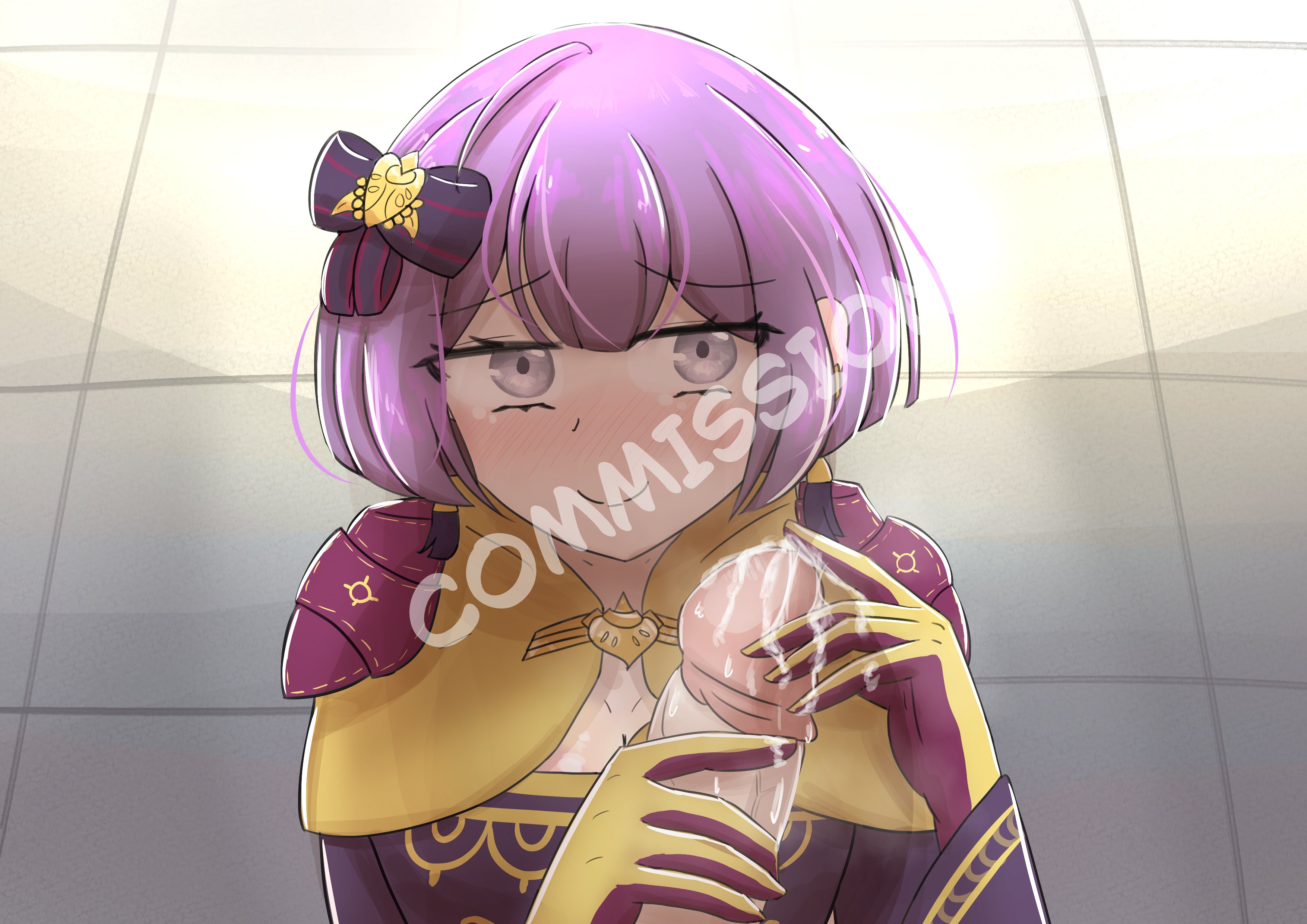 elsierras, bernadetta von varley, bernadetta von varley (timeskip), fire emblem, fire emblem: three houses, nintendo, tagme, cum, cum on body, cum on hands, handjob, kneeling, penis, pov