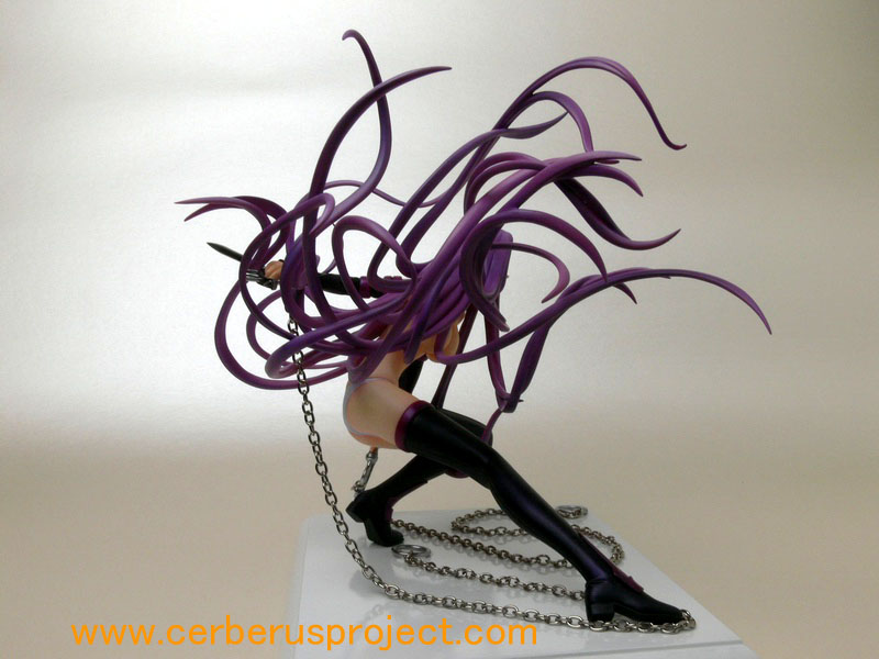 medusa (fate), medusa (rider) (fate), fate/stay night, fate (series), wonder festival, photo (medium), 00s, 1girl, chain, dress, female focus, figure, long hair, nameless dagger (fate), solo, strapless, strapless dress, thighhighs, topless female, very long hair, wonderfestival