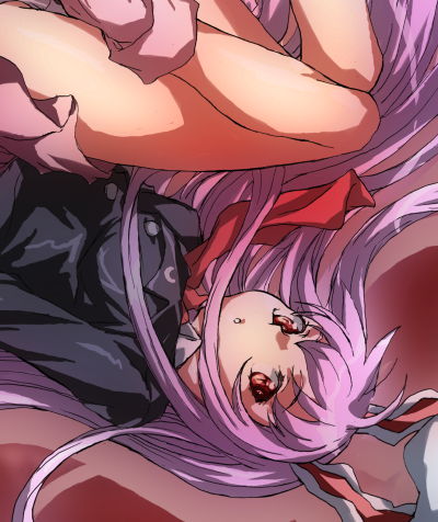 matsukura nemu, reisen udongein inaba, touhou, lowres, 1girl, :o, animal ears, blazer, female focus, jacket, jumping, long hair, looking at viewer, miniskirt, necktie, pink hair, pleated skirt, rabbit ears, red background, red eyes, skirt, solo, upside-down, very long hair