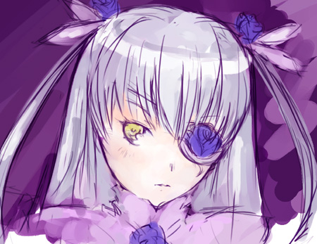 ha-ru, barasuishou, rozen maiden, lowres, 00s, 1girl, female focus, portrait, solo