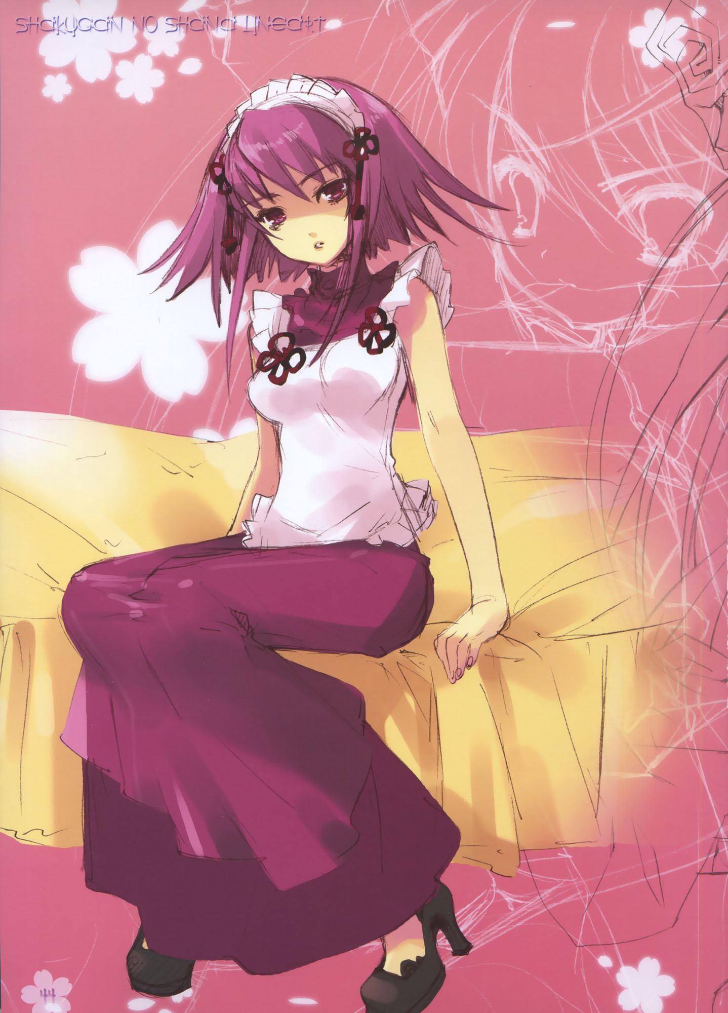 ito noizi, wilhelmina carmel, shakugan no shana, highres, tagme, 00s, maid, solo