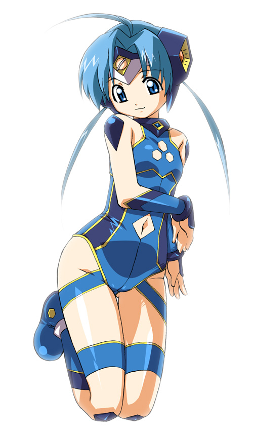 takase hironori, moroboshi tsubomi, ultimate girl, 00s, blue eyes, blue hair, loli, solo