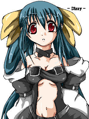 dizzy (guilty gear), arc system works, guilty gear, lowres, 1girl, bad anatomy, female focus, oekaki, poorly drawn, solo