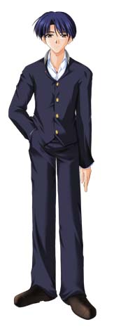 nanao naru, suginami, da capo, da capo i, lowres, 00s, 1boy, male focus, solo