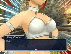 jessica albert, dragon quest, dragon quest viii, square enix, screencap, animated, animated gif, lowres, 3d, alternate costume, breasts, dancer's costume (dq), large breasts