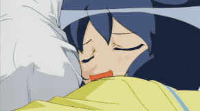 katagiri himeko, tachibana rei, pani poni dash!, animated, animated gif, anime screenshot, lowres, 1girl, 2000s, breasts, covered erect nipples, hug, medium breasts