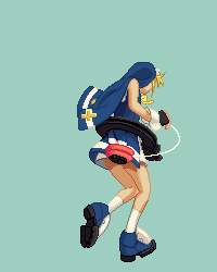 bridget (guilty gear), arc system works, guilty gear, guilty gear xx, animated, animated gif, artist request, lowres, third-party edit, 1boy, blonde hair, male focus, no panties, shota, solo, trap, uncensored