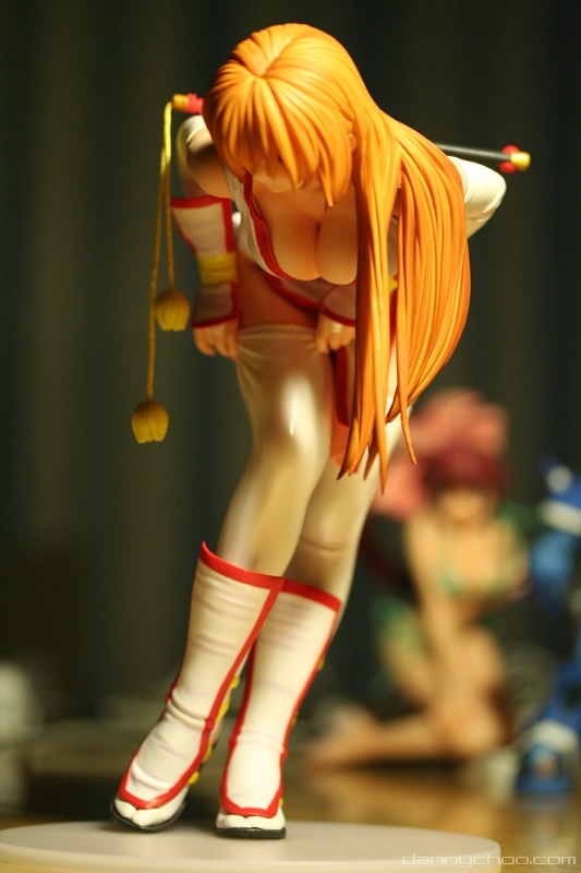 kasumi (doa), dead or alive, tecmo, photo (medium), 1girl, breasts, female focus, figure, pelvic curtain, solo, thighhighs
