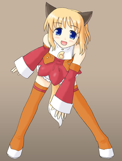mozilla firefox, os-tan, tagme, boots, orange boots, solo, thigh boots, thighhighs