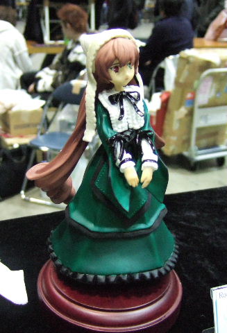suiseiseki, rozen maiden, lowres, photo (medium), 00s, figure, headscarf, heterochromia, solo, white headscarf