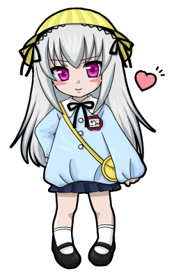 suigintou, rozen maiden, lowres, 00s, 1girl, chibi, chibi only, female focus, solo