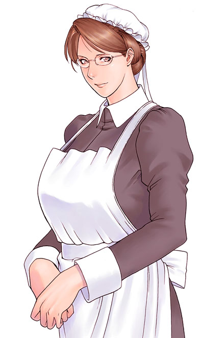 emma, emma (victorian romance emma), victorian romance emma, 00s, 1girl, female focus, glasses, maid, mature female, solo