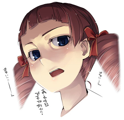kyo (kuroichigo), matsudaira touko, maria-sama ga miteru, lowres, translated, 00s, portrait, simple background, solo, white background