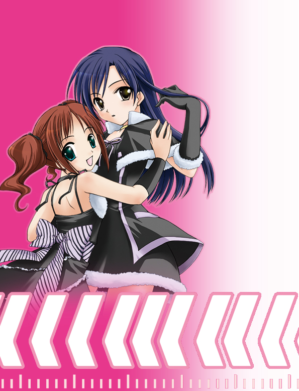 kusakabe rei, kisaragi chihaya, takatsuki yayoi, idolmaster, idolmaster (classic), idolmaster 1, 00s, 2girls, cute & girly (idolmaster), gothic princess, multiple girls, twintails