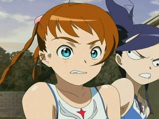 arika yumemiya, nina wang, my-otome, animated, animated gif, anime screenshot, lowres, 00s, 2girls, cloud, garderobe swimsuit, multiple girls, qvga, sky, what