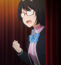 mizuno mari, masamune-kun no revenge, 1girl, hetero, lentes, ojos abiertos, ojos celestes, pelo corto, teather
