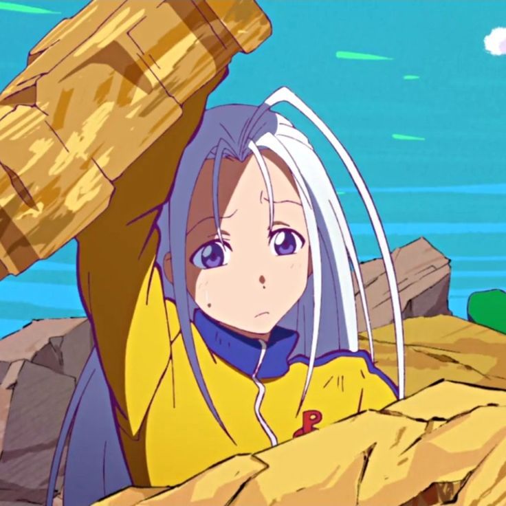 heion sedai no idaten-tachi, 1girl, crying, ocean, ojos abiertos, pelo largo, prontea (heion sedai no idaten-tachi)