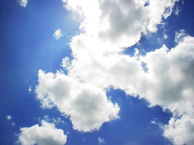 off-topic, photo (medium), blue sky, cloud, day, from below, no humans, outdoors, sky, sunlight