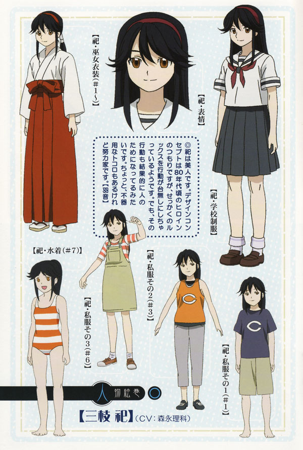 chiba takahiro, saegusa matsuri, kamichu!, white legwear, official art, scan, 00s, 1girl, :d, alternate costume, alternate hairstyle, barefoot, black hair, bow, capri pants, casual, casual one-piece swimsuit, close-up, dress, feet, flat chest, hair ribbon, hakama, hakama skirt, japanese clothes, kimono, loafers, long hair, looking at viewer, miko, necktie, one-piece swimsuit, open mouth, orange eyes, overalls, pants, parted bangs, pinafore dress, pleated skirt, ponytail, red hakama, reference sheet, ribbon, sandals, school uniform, serafuku, shirt, shoes, shorts, skirt, sleeveless, sleeveless dress, smile, sneakers, socks, standing, striped clothes, striped one-piece swimsuit, swimsuit, t-shirt, tank top, wide sleeves, zouri