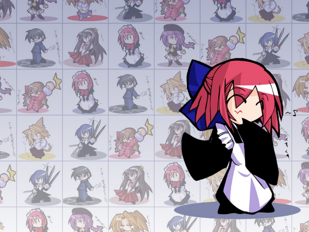 arcueid brunestud, arima miyako, ciel (tsukihime), hisui (tsukihime), kohaku (tsukihime), neco-arc, sion eltnam (type-moon), sion eltnam atlasia, tohno akiha, tohno shiki, yumizuka satsuki, melty blood, tsukihime, type-moon, light purple hair, 00s, 1boy, 6+girls, ^^^, animal ears, apron, beret, between fingers, black keys (type-moon), blonde hair, blue hair, bow, braid, brown hair, cat ears, cat tail, chibi, chibi only, collage, food, gakuran, glasses, hair bow, hairband, half updo, hat, holding, japanese clothes, kimono, knife, long hair, maid, maid apron, maid headdress, mouth hold, multiple girls, neck ribbon, pink hair, pleated skirt, red hair, reverse grip, ribbon, school uniform, short hair, siblings, single braid, sisters, skirt, sword, tail, teardrop, turtleneck, twins, twintails, v arms, very long hair, wavy hair, weapon, | |