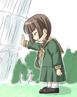 shimazu yoshino, maria-sama ga miteru, lowres, 00s, 1girl, female focus, oekaki, solo