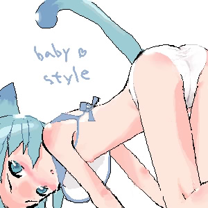@ (artist), copyright request, lowres, 1girl, all fours, animal ears, ass, blush, cameltoe, cat ears, cat tail, english text, female focus, flat chest, loli, looking at viewer, nipples, oekaki, panties, simple background, solo, tail, thigh gap, underwear, white background