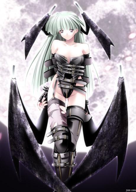 jian, morrigan aensland, capcom, darkstalkers, 1girl, asymmetrical legwear, bare shoulders, belt, boots, buckle, demon girl, female focus, fingerless gloves, gloves, green hair, head wings, highleg, highleg leotard, leotard, long hair, solo, thigh gap, thighhighs, torn clothes, torn thighhighs, uneven legwear, wings, zipper
