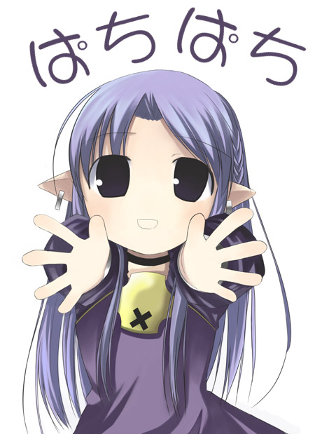 medea (caster) (fate), medea (fate), fate/stay night, fate (series), 00s, 1girl, aged down, chibi, chibi only, female focus, simple background, solo, white background