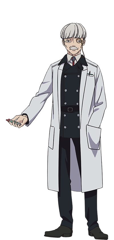 oohigashi yurie, ao no exorcist, official art, 1boy, anime coloring, belt, brown shoes, closed mouth, coat, collared shirt, drac dragres, dress shoes, facial hair, full body, green belt, green jacket, green pants, hand in pocket, holding, jacket, long sleeves, looking at viewer, monocle, mustache, old, old man, open clothes, open coat, pants, shirt, shoes, short hair, simple background, solo, standing, transparent background, white coat, white hair, white shirt