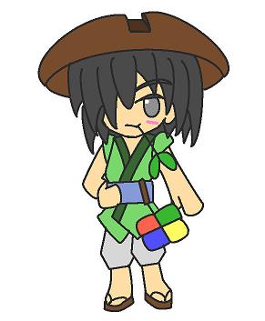 vista-tan, os-tan, lowres, tagme, 1girl, female focus, full body, hand on own hip, prototype design, simple background, solo, white background