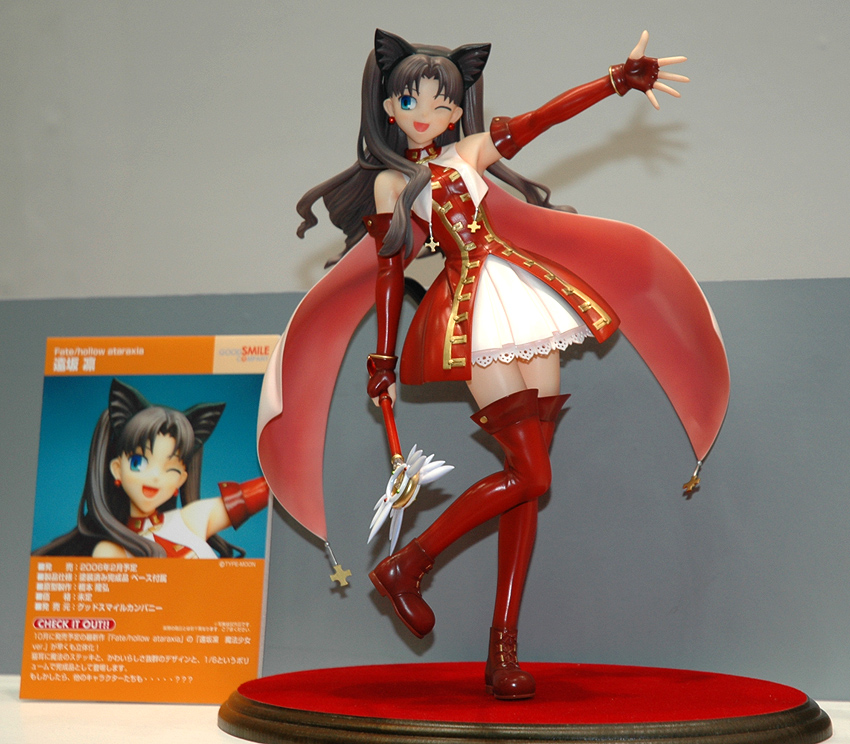 kaleido ruby, tohsaka rin, toosaka rin, fate/stay night, fate (series), wonder festival, wonder festival 2005, photo (medium), 00s, 1girl, boots, figure, thigh boots, thighhighs, two side up, wand