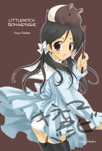 syou misaka, kaya xavier, littlewitch, shoujo mahou gaku littlewitch romanesque, 1girl, bow, clothes lift, dress, dress lift, female focus, solo, wind, wind lift