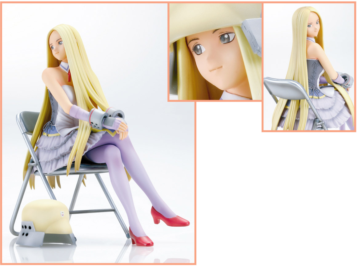kasukabe saki, ritsuko kubel kettenkrad, genshiken, kujibiki unbalance, photo (medium), blonde hair, cosplay, figure, long hair, ritsuko kubel kettenkrad (cosplay), very long hair
