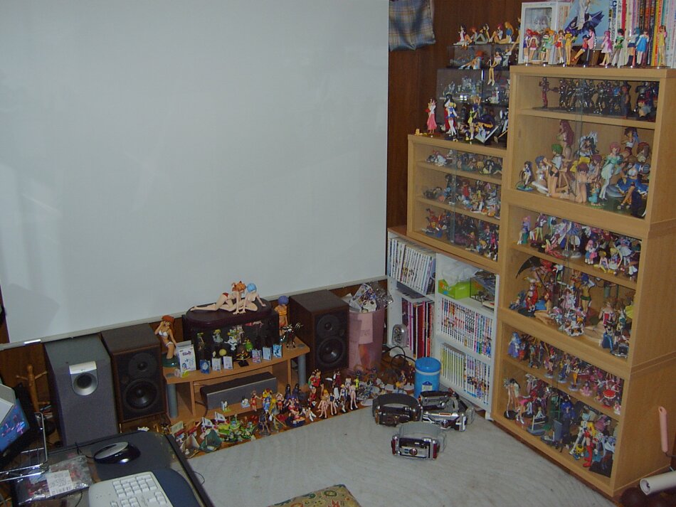 photo (medium), tagme, bookshelf, figure, no humans, otaku room