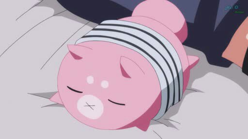 1other, bored, fuwai, jingai-san no yome, ojos cafes chico, ropa blanca, sleeping