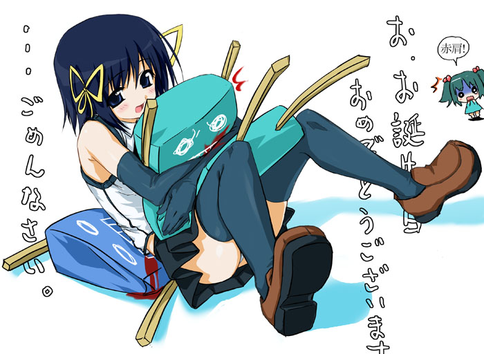 98-tan, 98se-tan, os-tan, blood, hug, hug from behind, o o, thighhighs