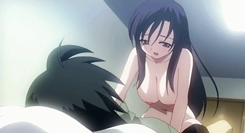 itou makoto (school days), katsura kotonoha, 0verflow, school days, light, animated, animated gif, anime screenshot, game cg, gif artifacts, lowres, 00s, 1boy, 1girl, :d, black hair, black thighhighs, blinking, blush, bouncing breasts, breasts, clothed male nude female, clothed sex, cowgirl position, dutch angle, girl on top, hanging breasts, happy sex, hetero, indoors, large breasts, leaning forward, long hair, navel, nipples, nude, on bed, open mouth, parted bangs, pillow, sex, short hair, smile, spiked hair, straddling, thighhighs, vaginal, very long hair