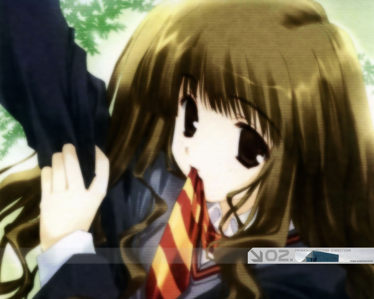 hermione granger, harry potter (series), wizarding world, tagme, 1girl, female focus, mouth hold, school uniform, serafuku, solo
