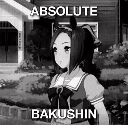 sakura bakushin o (umamusume), umamusume, animated, tagme, video, absolute cinema (meme), animal ears, horse ears, horse girl, meme, monochrome