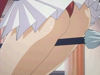 asaba ureshiko, okusama wa mahou shoujo, animated, animated gif, anime screenshot, lowres, 00s, 1girl, ass, broom, broom riding, crotch rub, female focus, qvga, solo, warped context