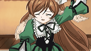 suiseiseki, real life, rozen maiden, animated, animated gif, anime screenshot, lowres, 00s, chestnut, explosion, heterochromia, ship, solo, watercraft
