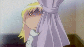 rebecca miyamoto, pani poni dash!, animated, animated gif, anime screenshot, lowres, > <, 00s, :p, child, closed eyes, solo, tongue, tongue out