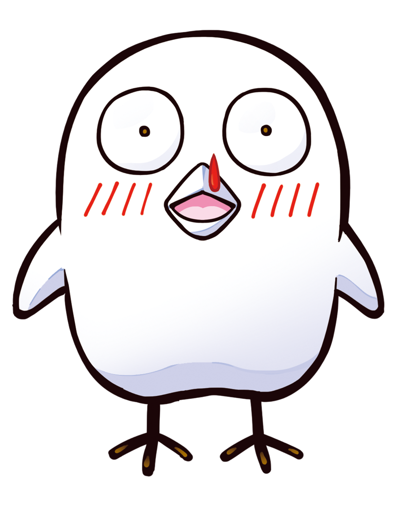 puppeteer7777, obo (gamer), crazy raccoon, small pupils, official art, second-party source, 1boy, animal, anime coloring, beak, bird, black claws, black eyes, brown pupils, facing viewer, full body, gradient fur, male focus, pink mouth, solo, straight-on, tachi-e, thick lineart, tongue, transparent background, white beak, white fur, white wings, wings
