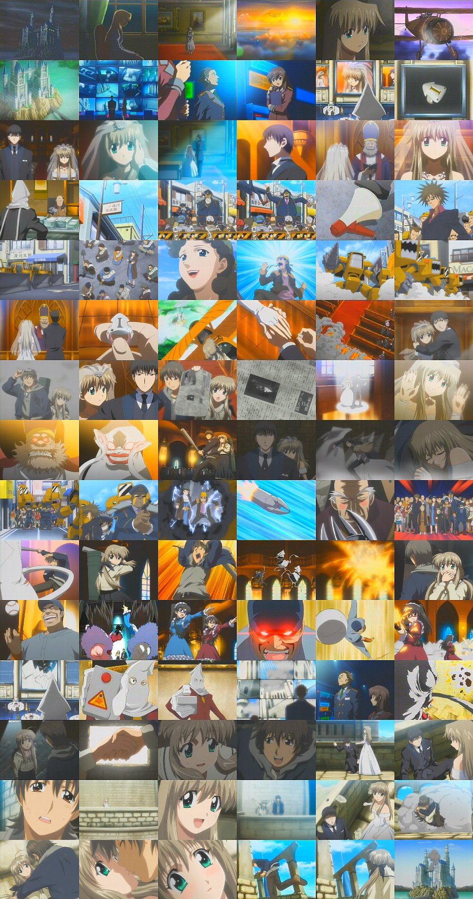 futaba rentarou, gensan, koto michiru, sakurazuki kira, sakurazuki yura, shirogane sara, shirogane souju, futakoi, anime screenshot, highres, 00s, 6+boys, 6+girls, collage, multiple boys, multiple girls