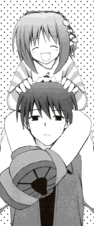 waha, yamato suzuran, suigetsu, animated, animated gif, lowres, 1boy, 1girl, meme, neta, spinning, what