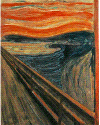 edvard munch, waha, yamato suzuran, 4chan, suigetsu, the scream, animated, animated gif, lowres, 1girl, fine art parody, flying, meme, parody, what