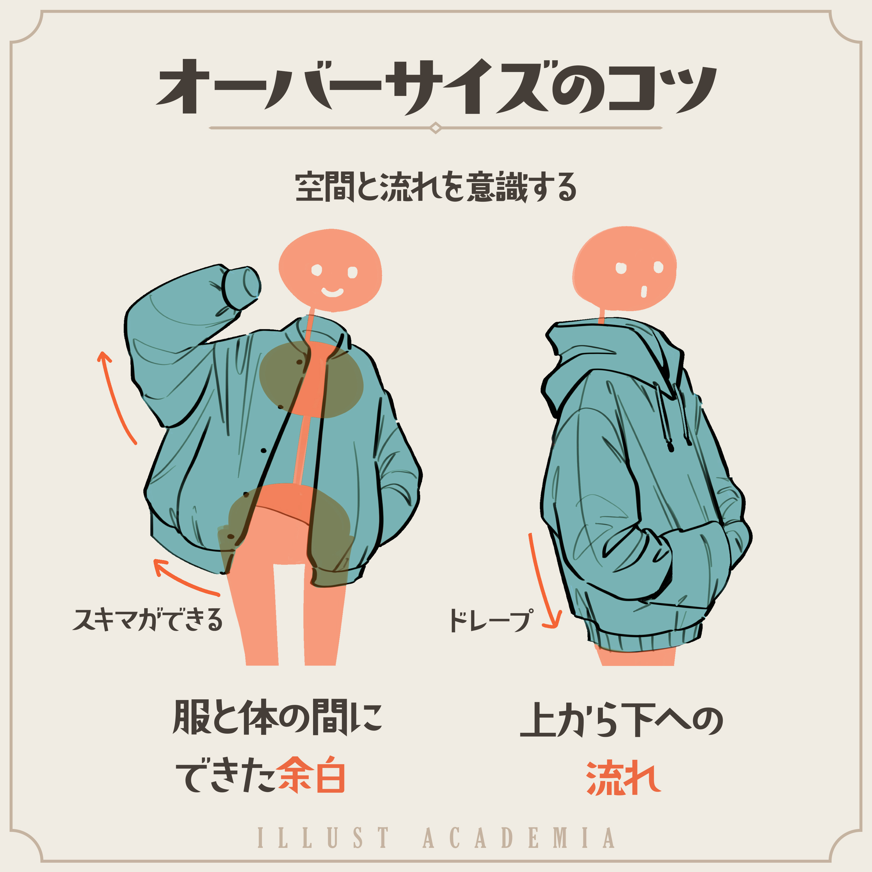 kawaiisensei jp, original, absurdres, highres, 1girl, guide, hood, hood down, hoodie, how to, striped background, upper body