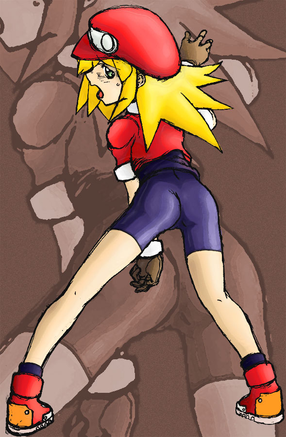 roll caskett (mega man), capcom, mega man (series), mega man legends (series), tagme, ass, spandex