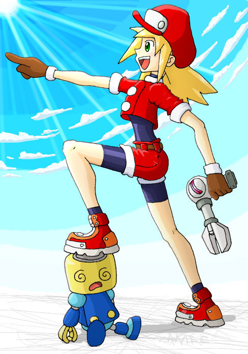 roll caskett (mega man), capcom, mega man (series), mega man legends (series), tagme, spandex