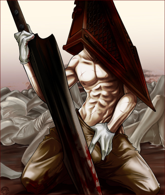 pyramid head, silent hill, lowres, tagme, penis, sword, weapon, you gonna get raped
